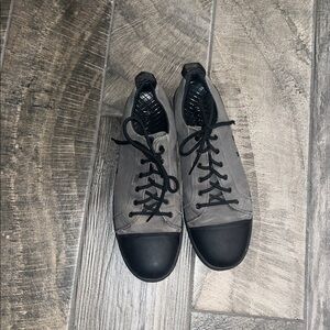 Woobies tactical Mod 1 Gray and Black Unisex Lace-Up Sneakers